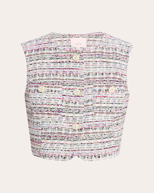 Auden Cropped Tweed Vest